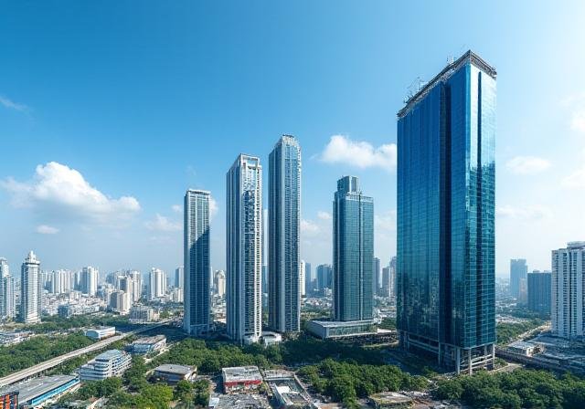 Panoramic view of Manila business district representing our office location vicinity